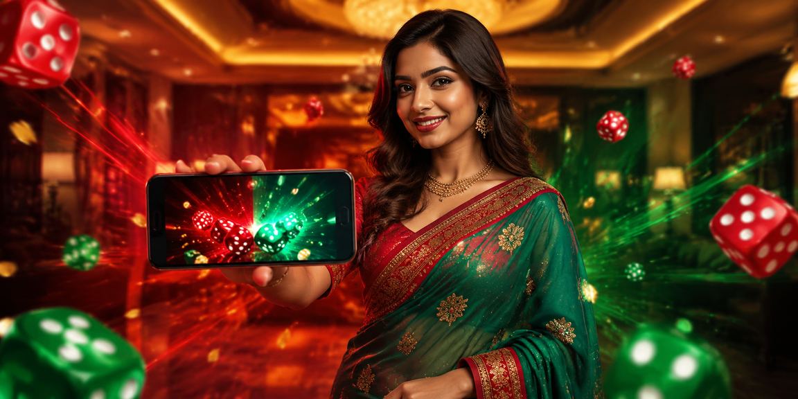 খুলনায় লাল-সবুজ রঙে ডাইস গেম খেলছেন ব্যবহারকারী মোবাইলে